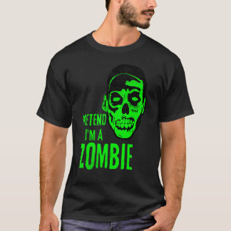 Zombie Monster Face Scary Halloween T-Shirt