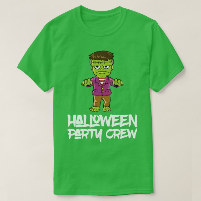Zombie Monster Halloween Matching Costume T-Shirt (Design Front)