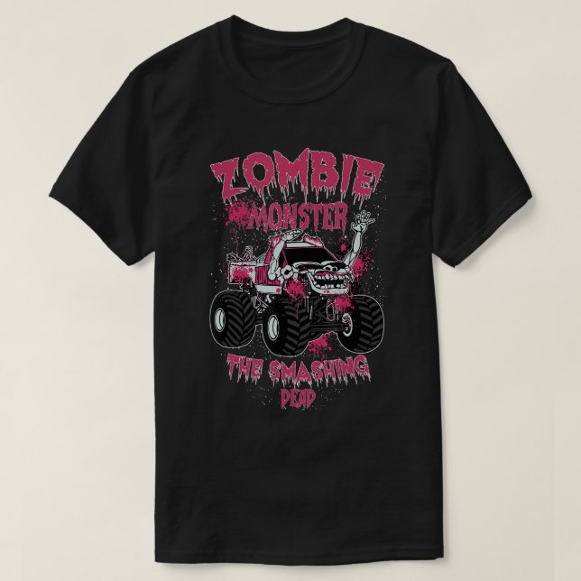 Zombie Monster Truck The Smashing Dead T-Shirt (Design Front)