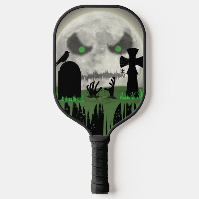 Zombie Moon Pickleball Paddle (Front)