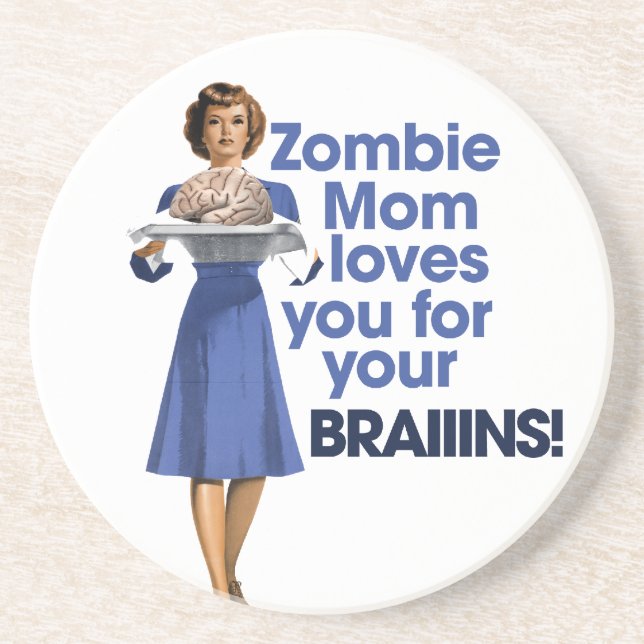 Zombie Mum Coaster (Front)