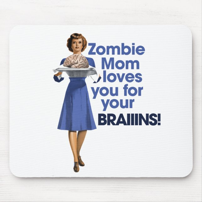 Zombie Mum Mouse Pad (Front)