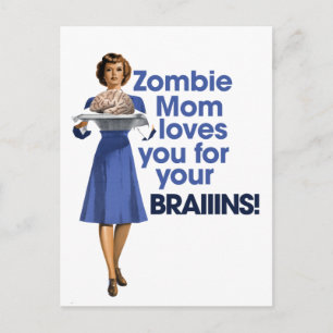 Zombie Mum Postcard