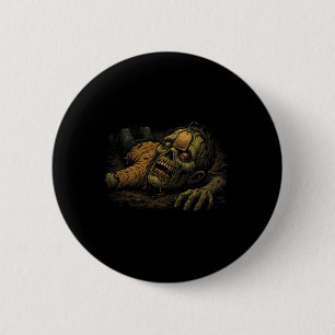 Zombie Npc Teag - Funny Tea G Gamer Meme Halloween 6 Cm Round Badge