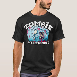 Zombie NUTRITIONIST Halloween Simple Costume T-Shirt