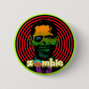 Zombie Obama 2012! 6 Cm Round Badge