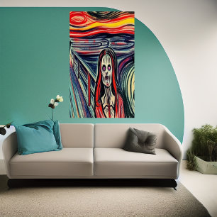 Zombie on the bridge    AI Art Poster