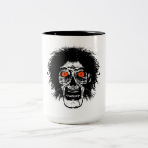 ZOMBIE Orange Eyes Two-Tone Coffee Mug