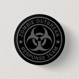 Zombie Outbreak Response Team 3 Cm Round Badge