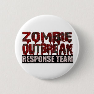Zombie Outbreak Response Team 6 Cm Round Badge
