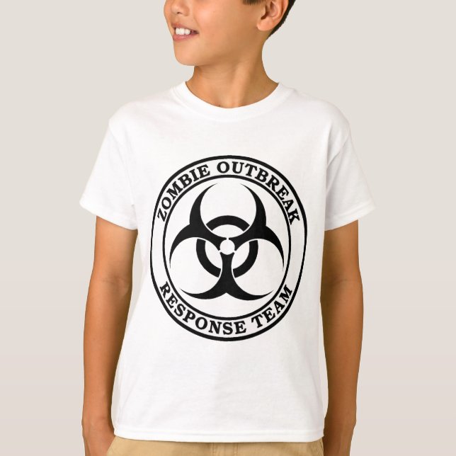 Zombie Outbreak Response Team (Biohazard) T-Shirt (Front)