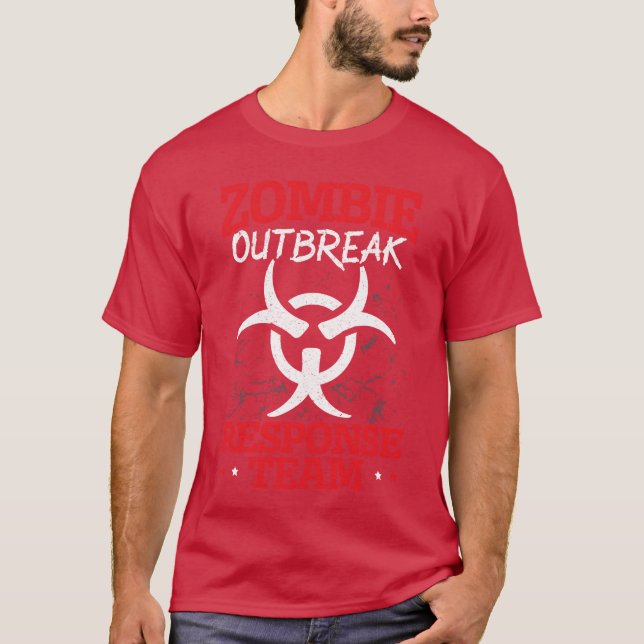 Zombie Outbreak Responseeamrick Orreat friend T-Shirt (Front)