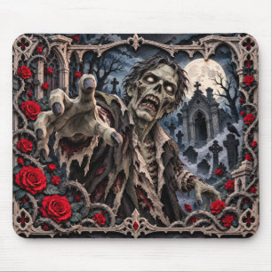 Zombie, Paper Cut Monster Mouse Pad