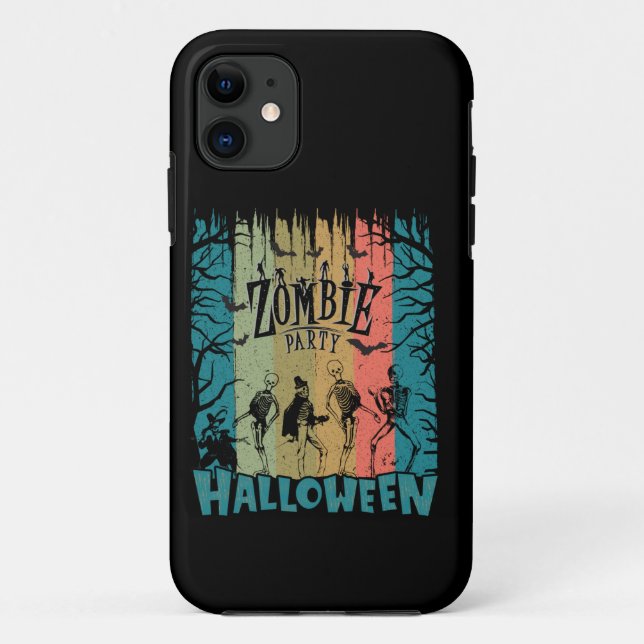 Zombie Party, Halloween Case-Mate iPhone Case (Back)