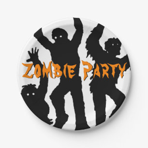 Zombie Party Halloween Party Paper Plate