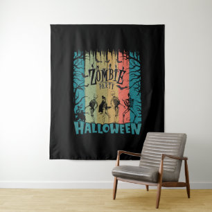 Zombie Party, Halloween Tapestry