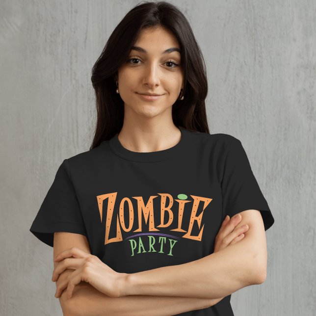 Zombie Party Little Monster T-Shirt (Zombie vibes with a side of sass. Shop now on Zazzle.)