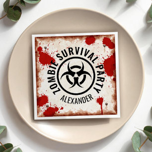 Zombie party rusty napkin