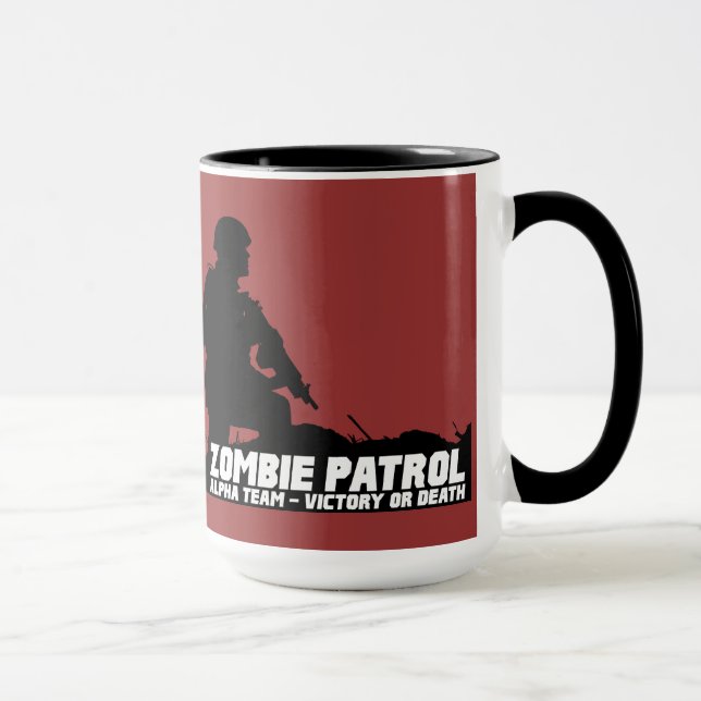 Zombie Patrol - Alpha Team, Victory or Death Mug (Right)
