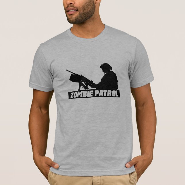 Zombie Patrol - On the Gun T-Shirt (Front)