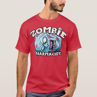 Zombie PHARMACIST Halloween Simple Costume T-Shirt
