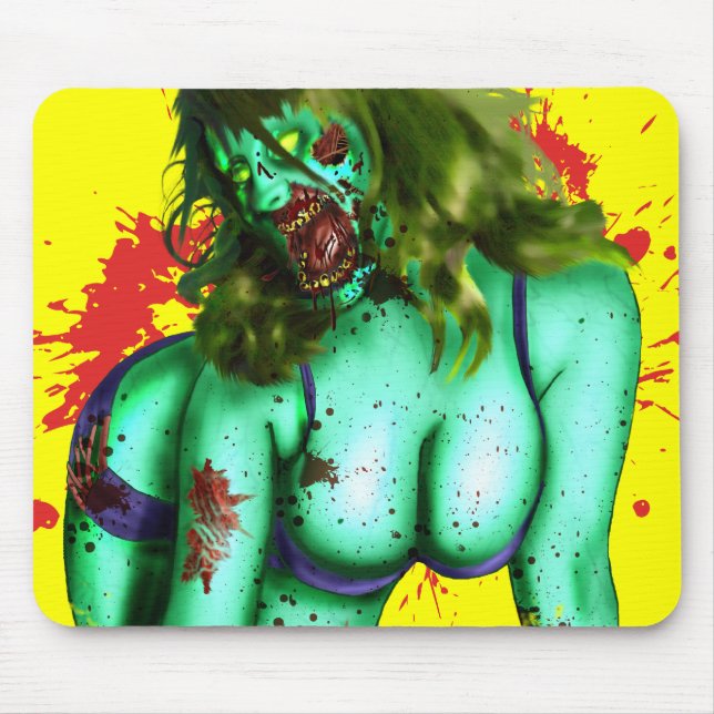 Zombie Pin-up Mousepad (Front)
