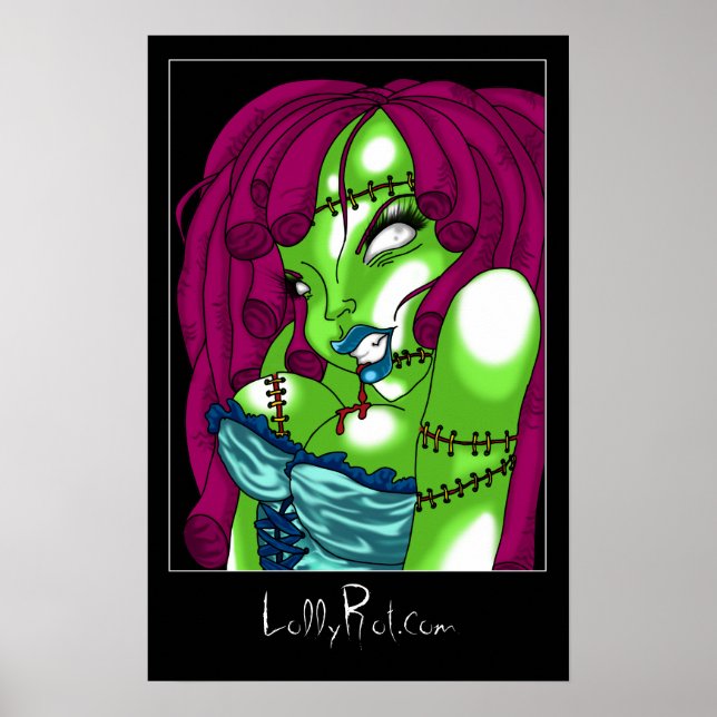 Zombie Pin-up Poster (Front)