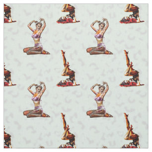 Zombie Pin Ups Fabric
