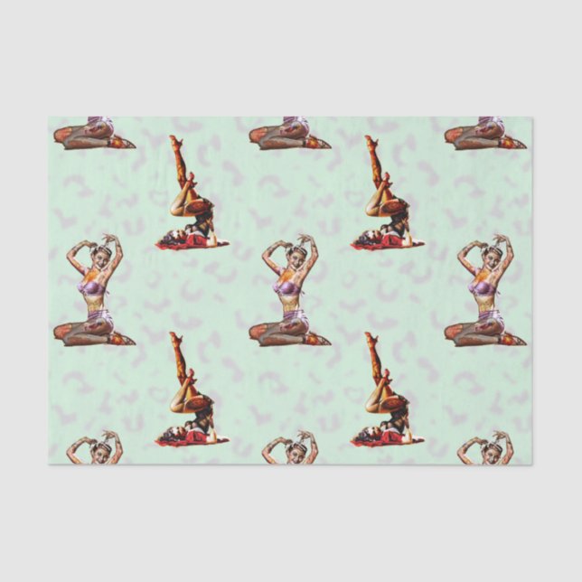 Zombie Pin Ups Tissue Paper (Front)