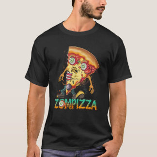 Zombie Pizza Zompizza Funny Halloween  Zombie Food T-Shirt