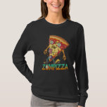 Zombie Pizza Zompizza Funny Halloween Zombie Food T-Shirt<br><div class="desc">Zombie Pizza Zompizza Funny Halloween Zombie Food</div>
