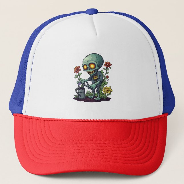 Zombie Plant Parent Trucker Hat (Front)
