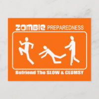 Zombie Preparedness Befriend Slow WHITE Design