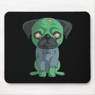 Zombie Pug Mouse Pad