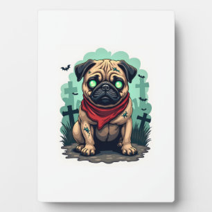 Zombie Pug Parade Plaque