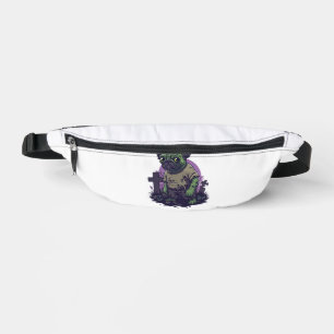 Zombie Pug � Undead Funny Halloween Dog Bum Bags