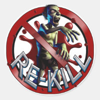 Zombie Re-Kill Count Stickers