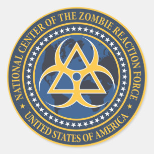 Zombie Reaction Force Seal Sticker