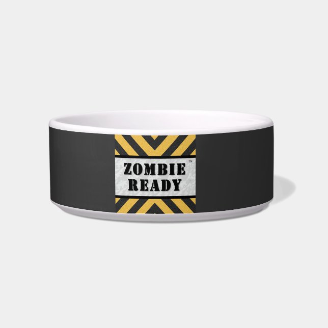 Zombie Ready Cat Bowl (Left)