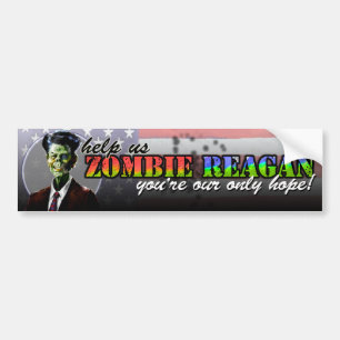 Zombie Reagan Bumper Sticker