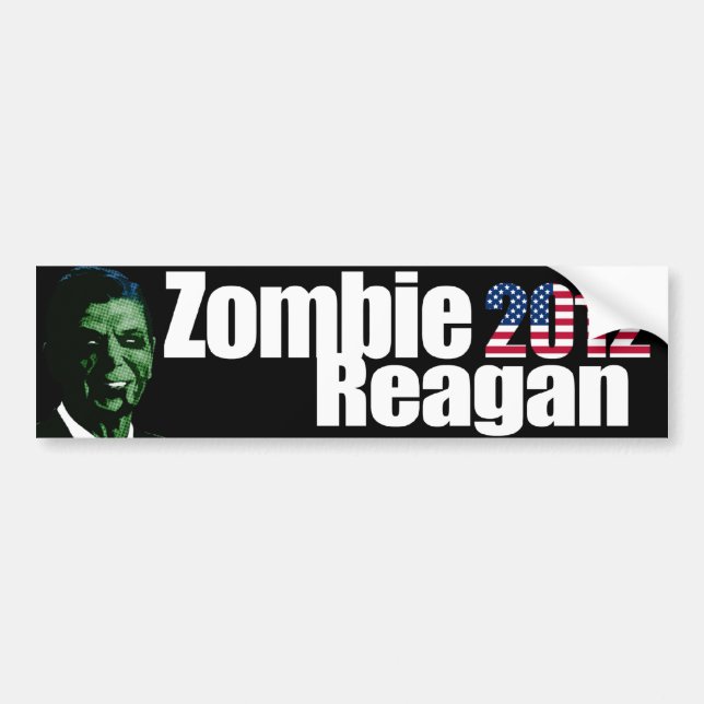 Zombie Reagan Bumper Sticker (Front)
