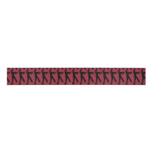 ZOMBIE RED GROSGRAIN RIBBON
