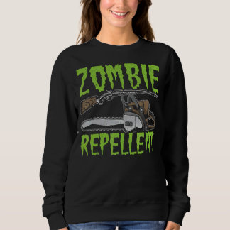 Zombie Repellent Happy Halloween Trick Or Treating Sweatshirt