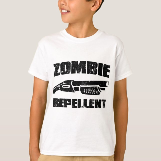 zombie repellent - the shotgun T-Shirt (Front)