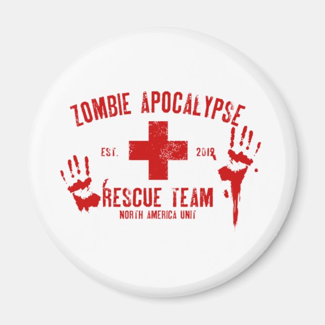 Zombie Rescue Team.png Magnet (Front)