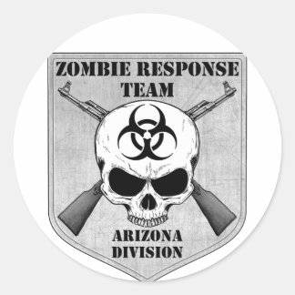 Zombie Response Team: Arizona Division Classic Round Sticker