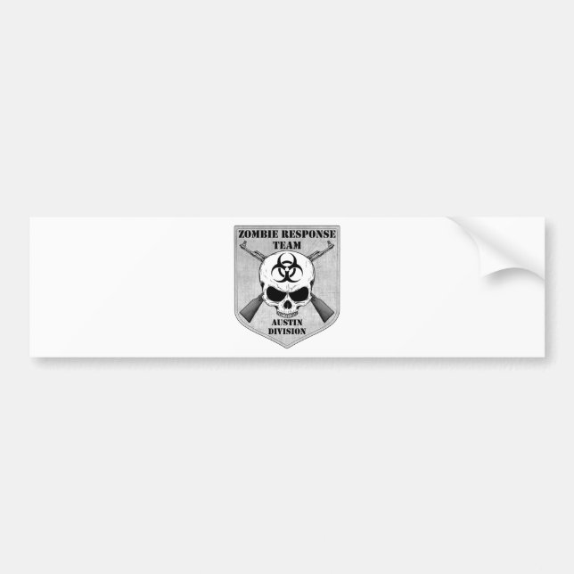 Zombie Response Team: Austin Division Bumper Sticker (Front)