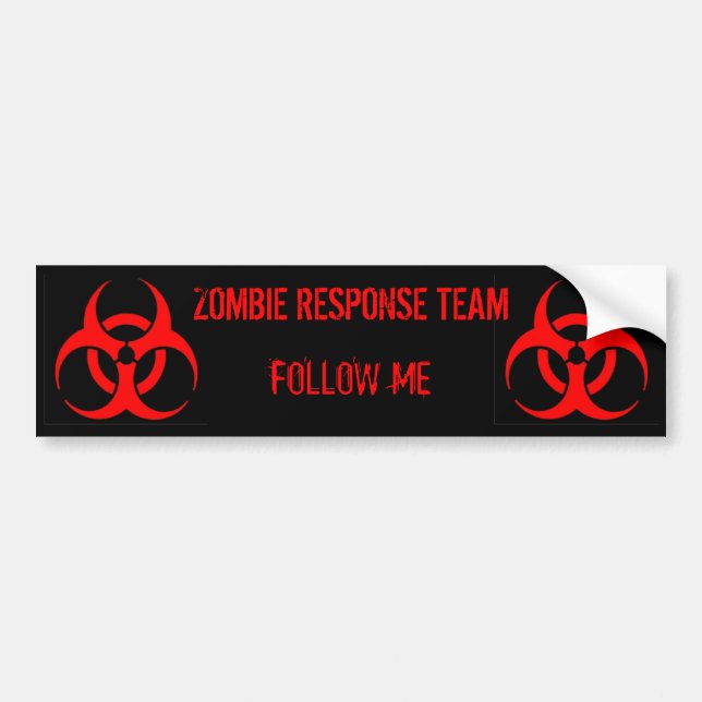ZOMBIE RESPONSE TEAM BUMPER STICKER (Front)