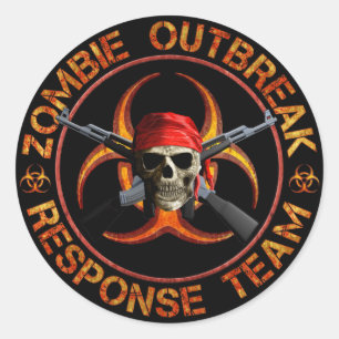 Zombie Response Team Classic Round Sticker