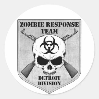 Zombie Response Team: Detroit Division Classic Round Sticker